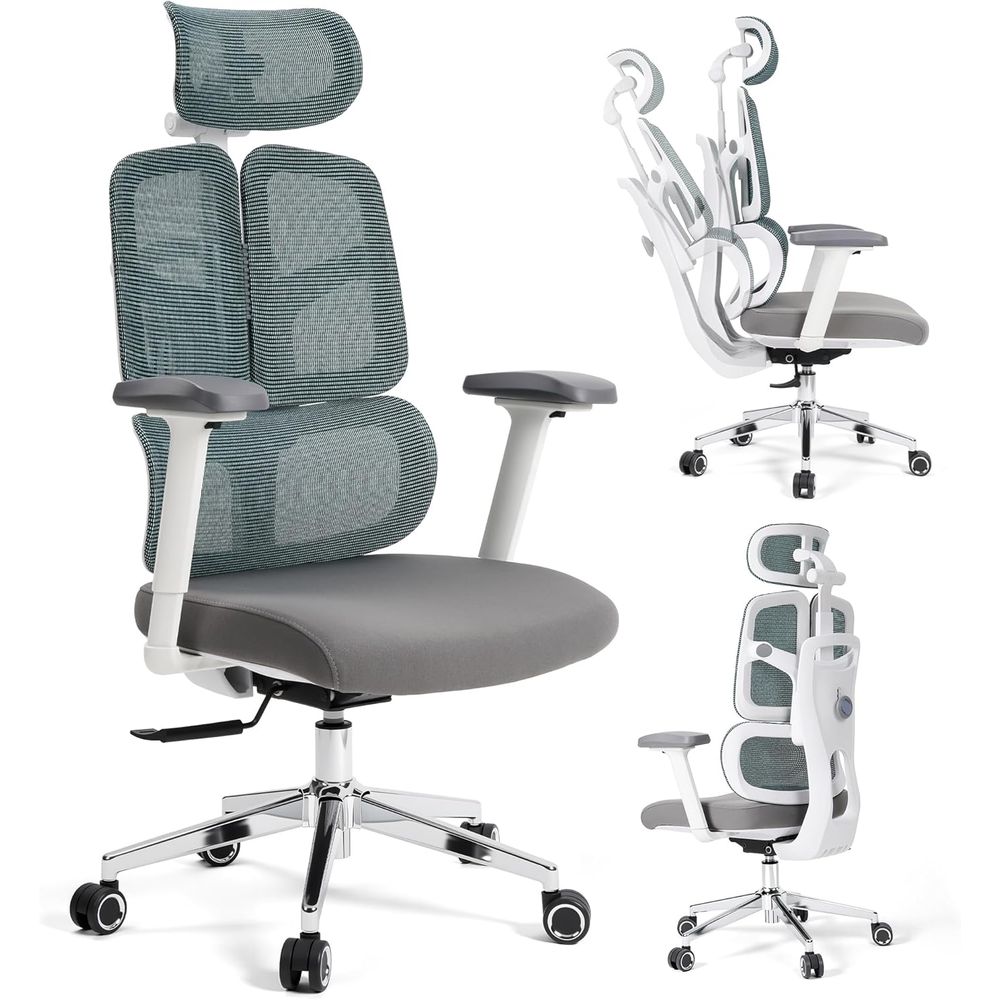 Home Office Desk - Ergonomic High-Capacity Home Mesh Office Chair: