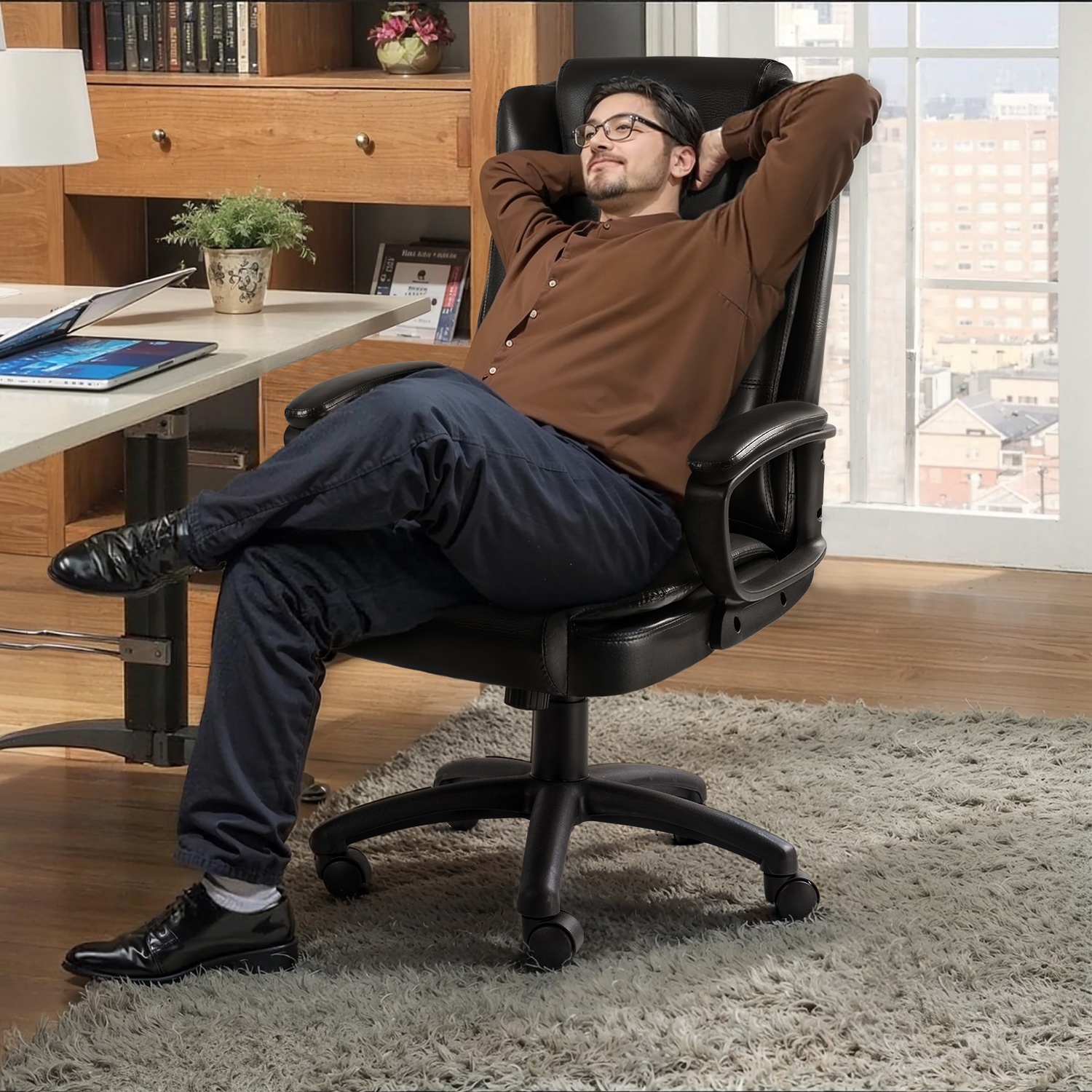 Home Office Desk - Home Office Desk Chair, 400LBS Big