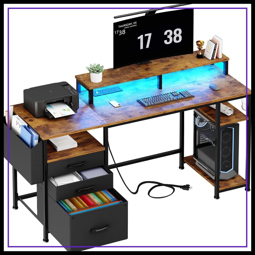 Home Office L Shaped Desk - 55