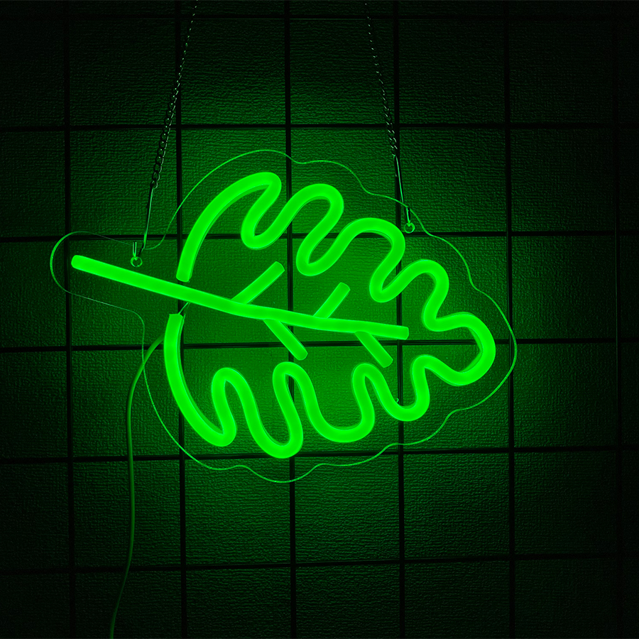 Plant Series Neon Signs, Green – обзор и цена Home Office Icon