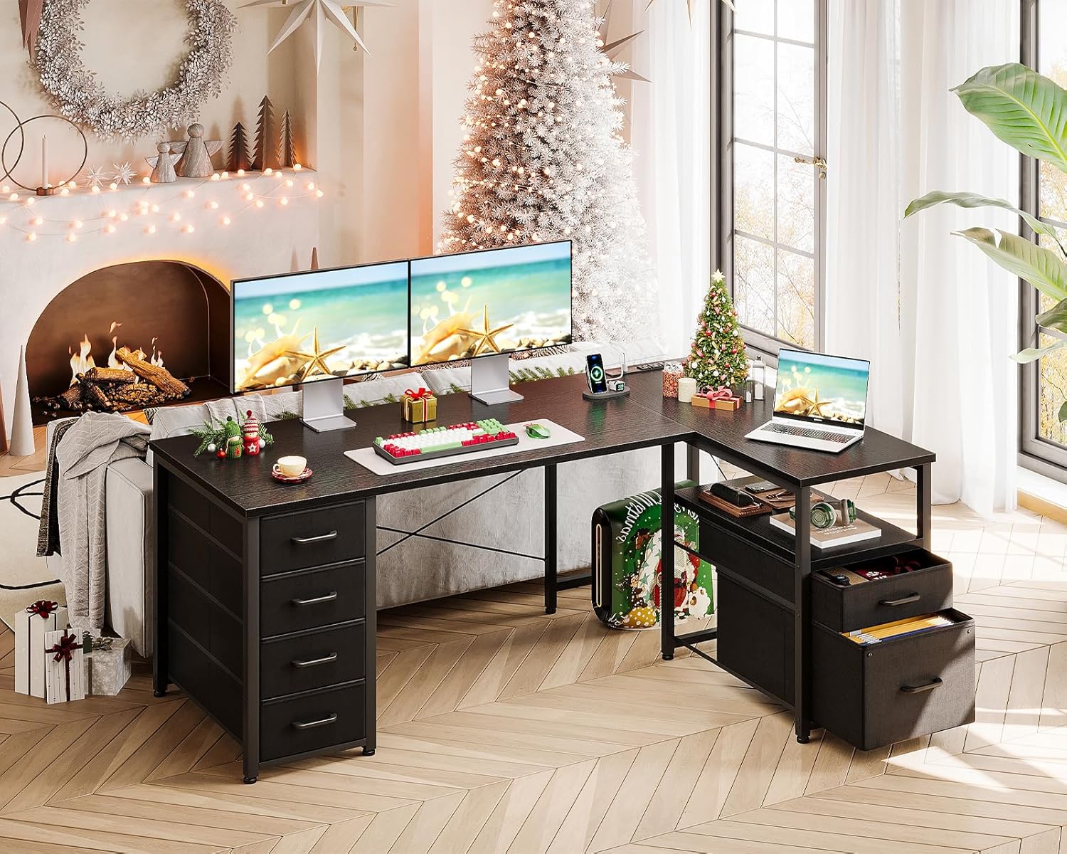 L Shaped Computer Desk 55 Inch – обзор и цена Home Office L Shaped Desk