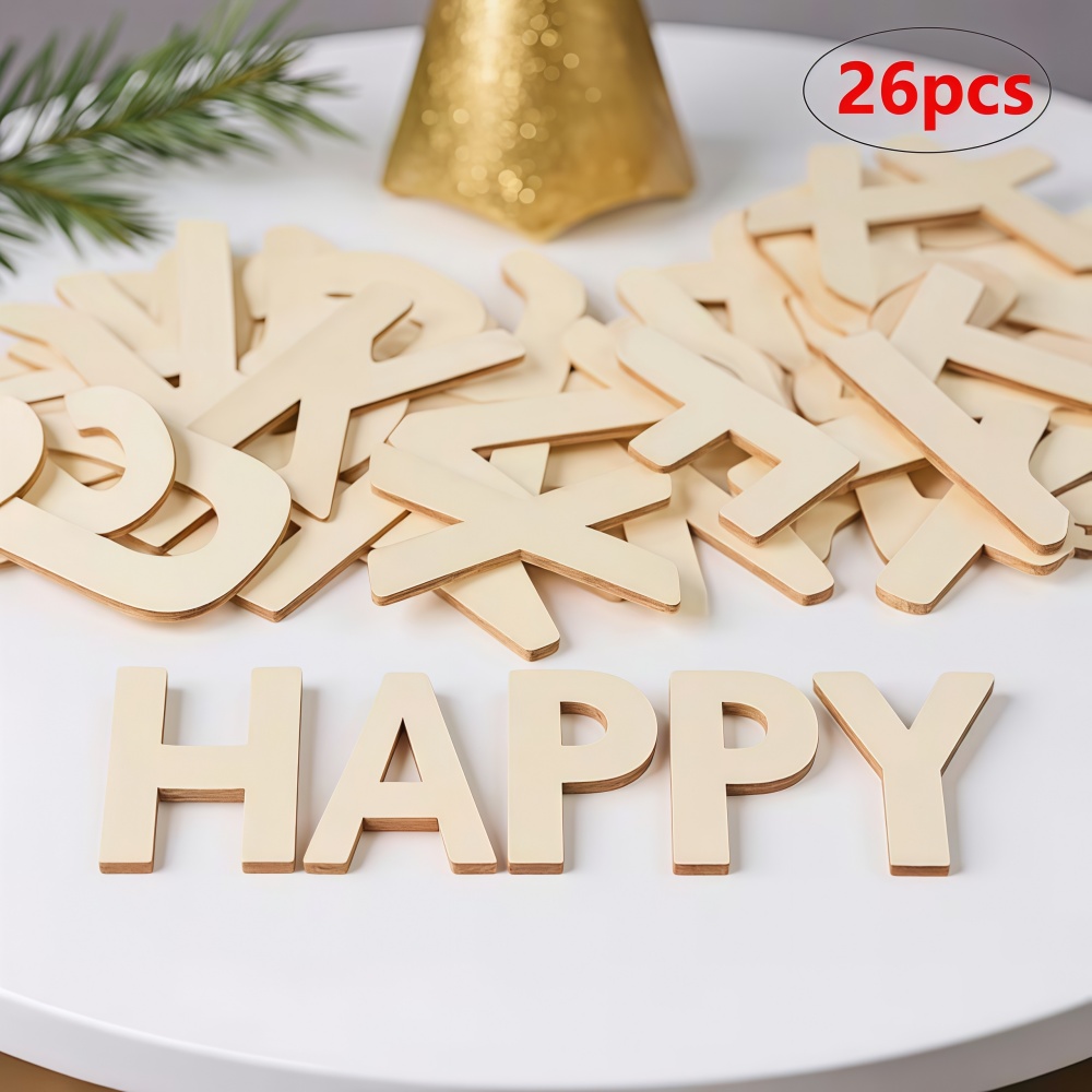 26pcs Designable Wood Letters  – обзор и цена Letter Tray Desk