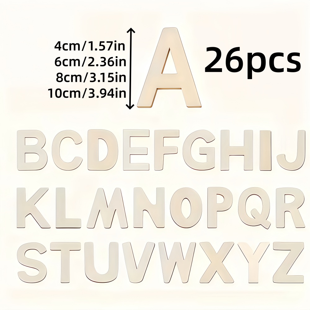 26pcs Designable Wood Letters  – обзор и цена Letter Tray Desk