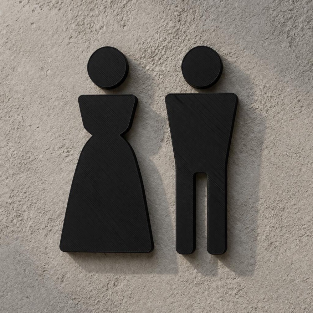 Minimalist 3D Printed Male Fem – обзор и цена Home Office Icon