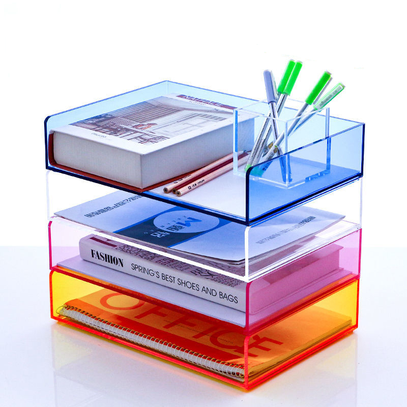 Acrylic File Paper Organizer L – обзор и цена Letter Tray Desk