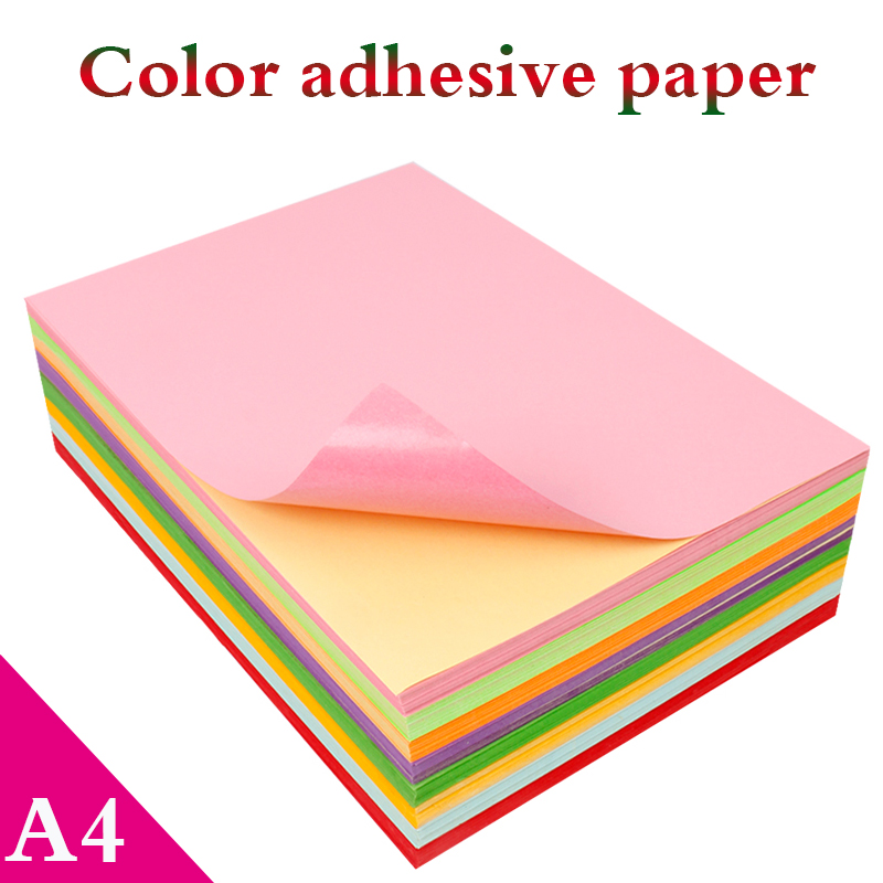 A4 Color Adhesive Paper 50 PCS – обзор и цена Label Maker Machine