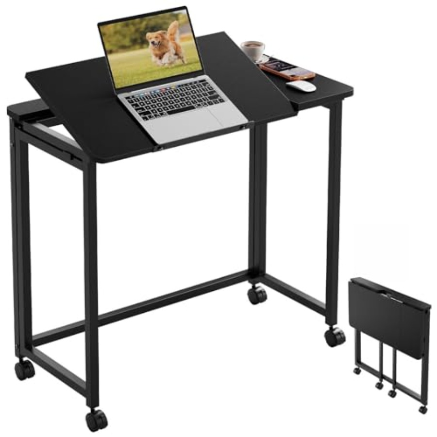 Folding Desk with Wheels 31.5  – обзор и цена Home Office Desk