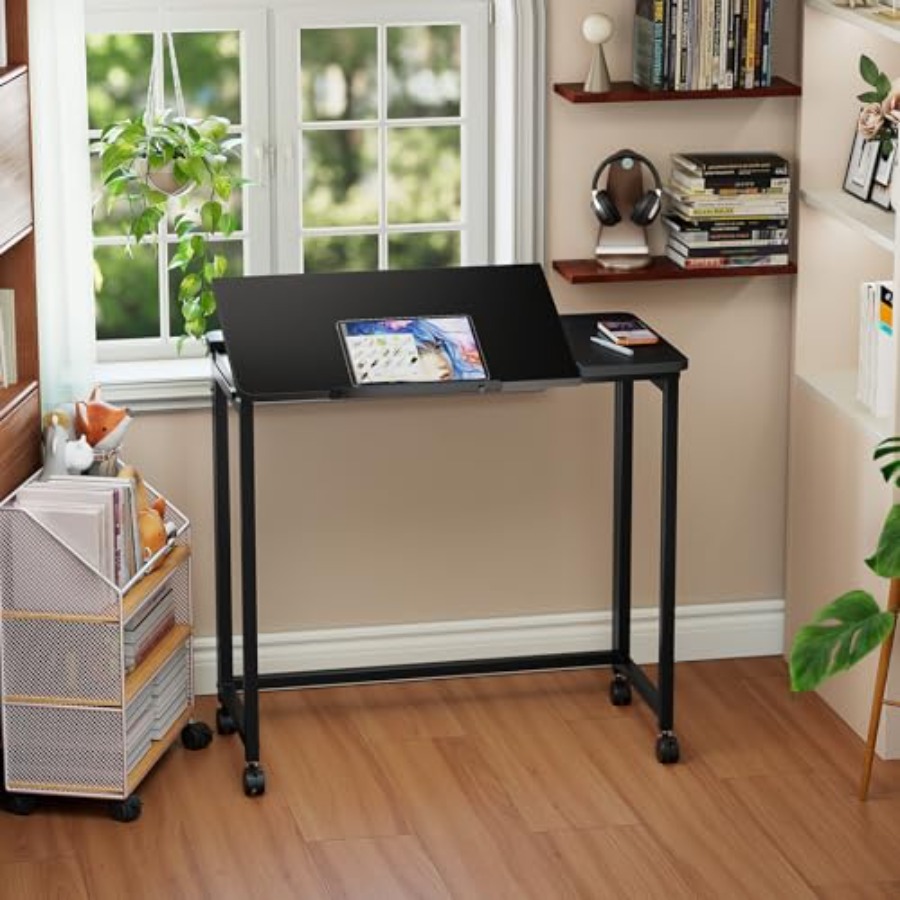 Folding Desk with Wheels 31.5  – обзор и цена Home Office Desk