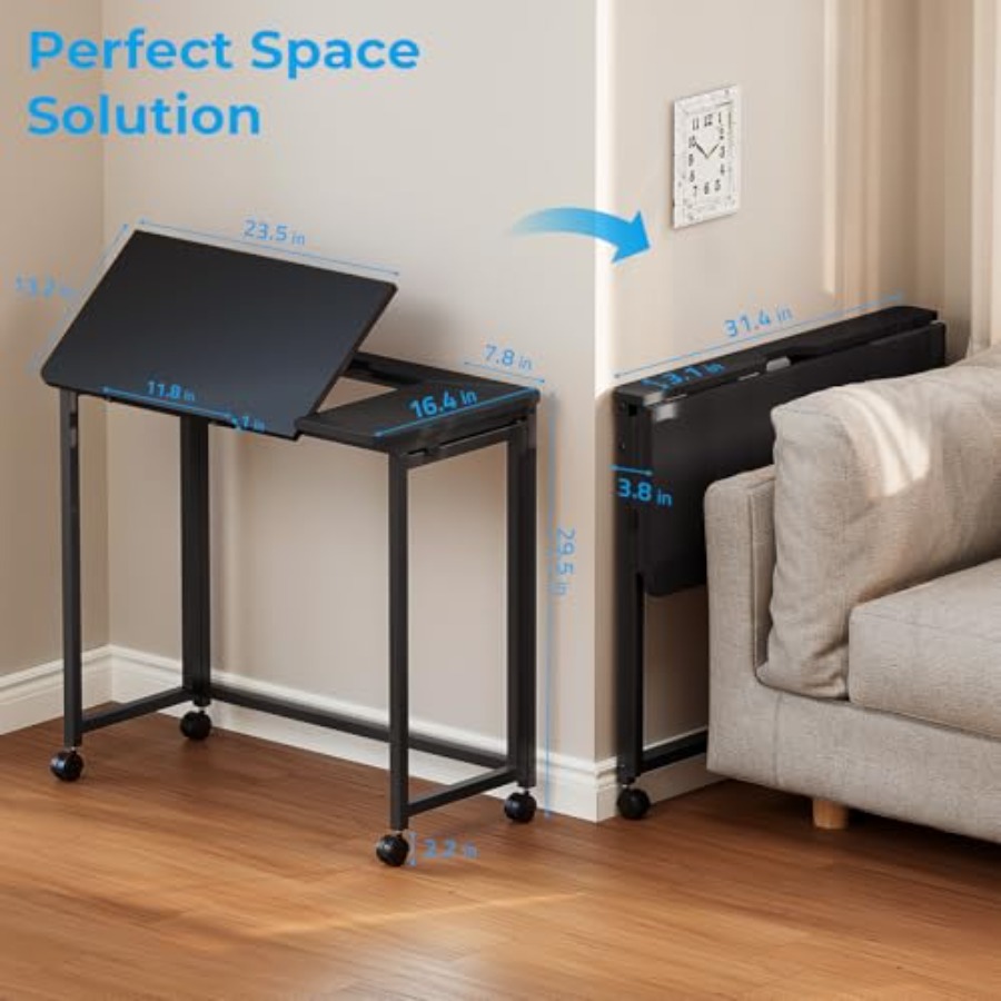 Folding Desk with Wheels 31.5  – обзор и цена Home Office Desk