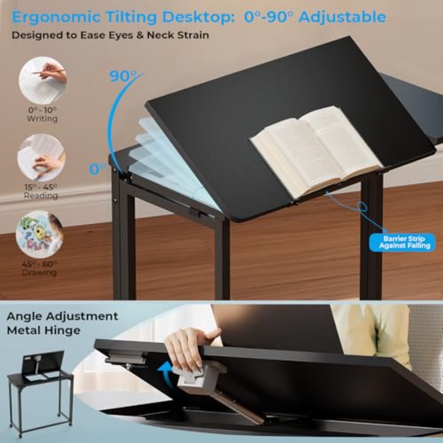 Folding Desk with Wheels 31.5  – обзор и цена Home Office Desk