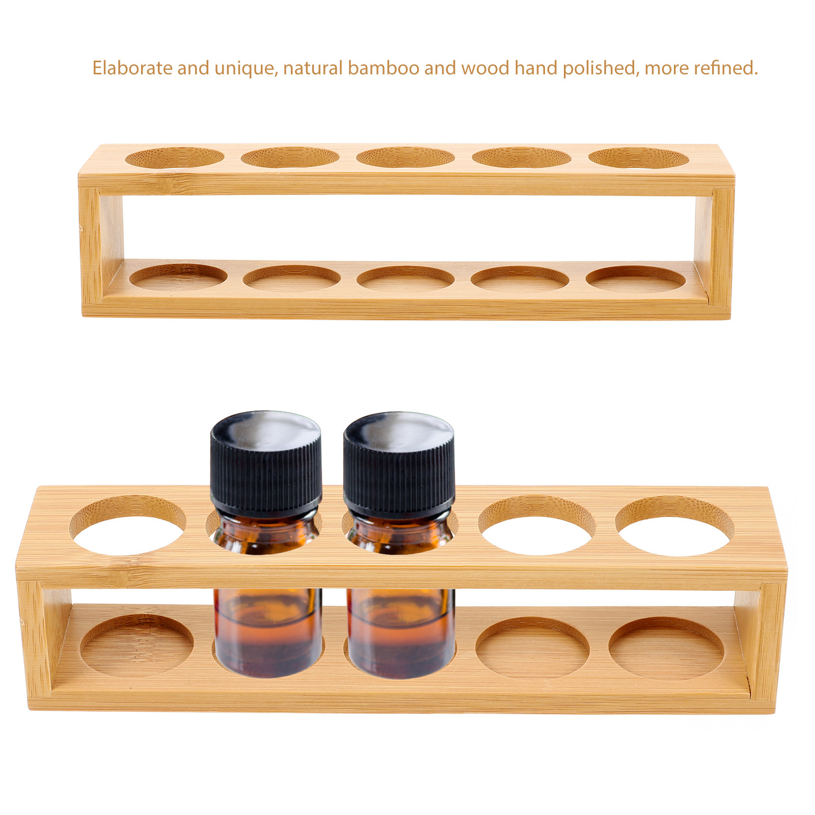 1Pcs Bamboo Wood Essential Oil – обзор и цена Desktop Organizer Bamboo