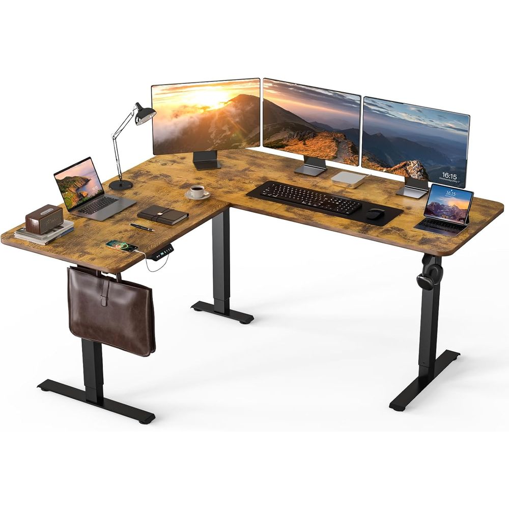 Ergonomic L-Shaped Electric St – обзор и цена Home Office L Shaped Desk