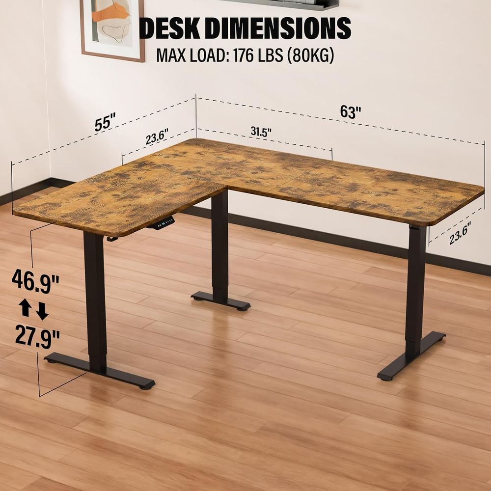Ergonomic L-Shaped Electric St – обзор и цена Home Office L Shaped Desk