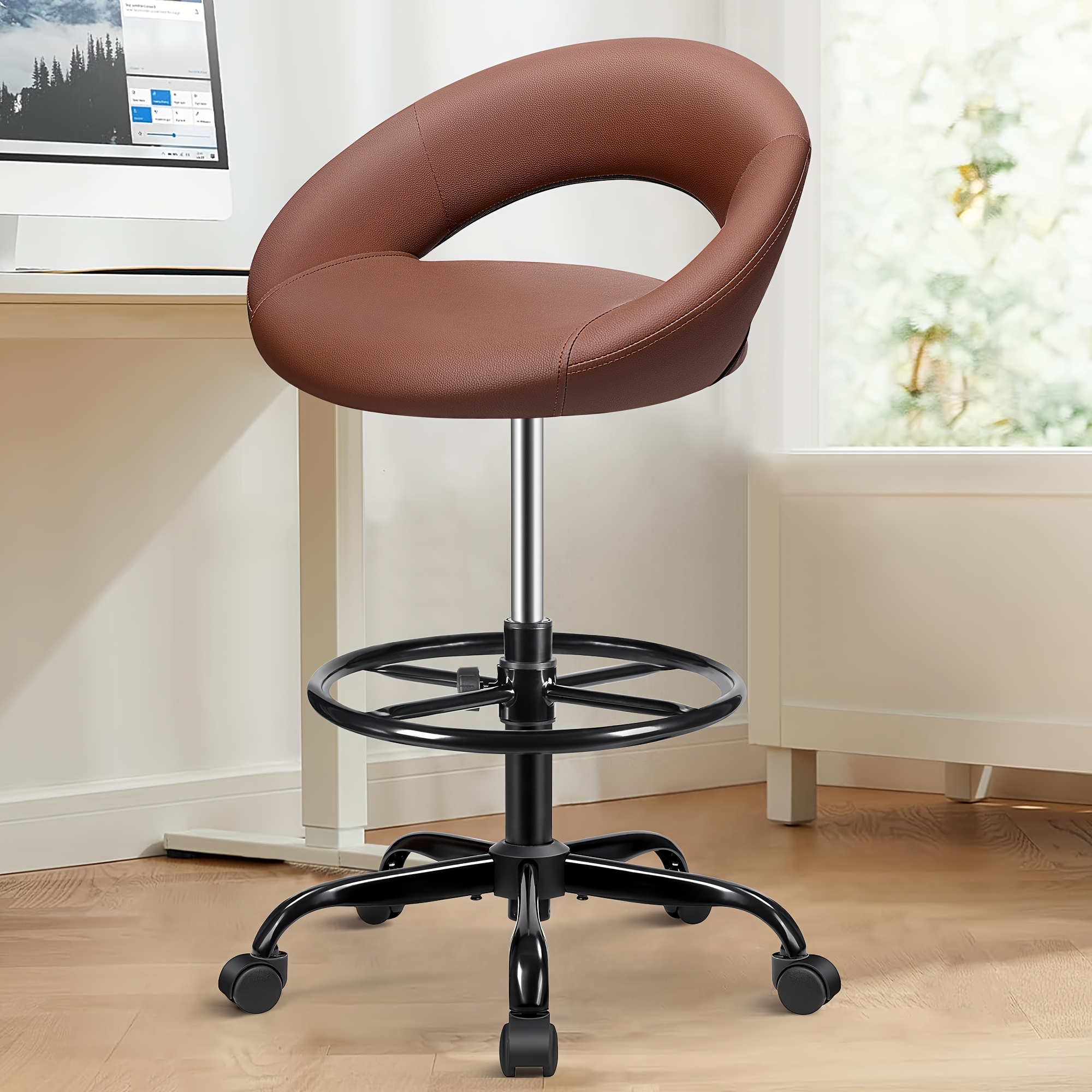 Ergonomic Drafting Chair - PU  – обзор и цена Home Office Desk