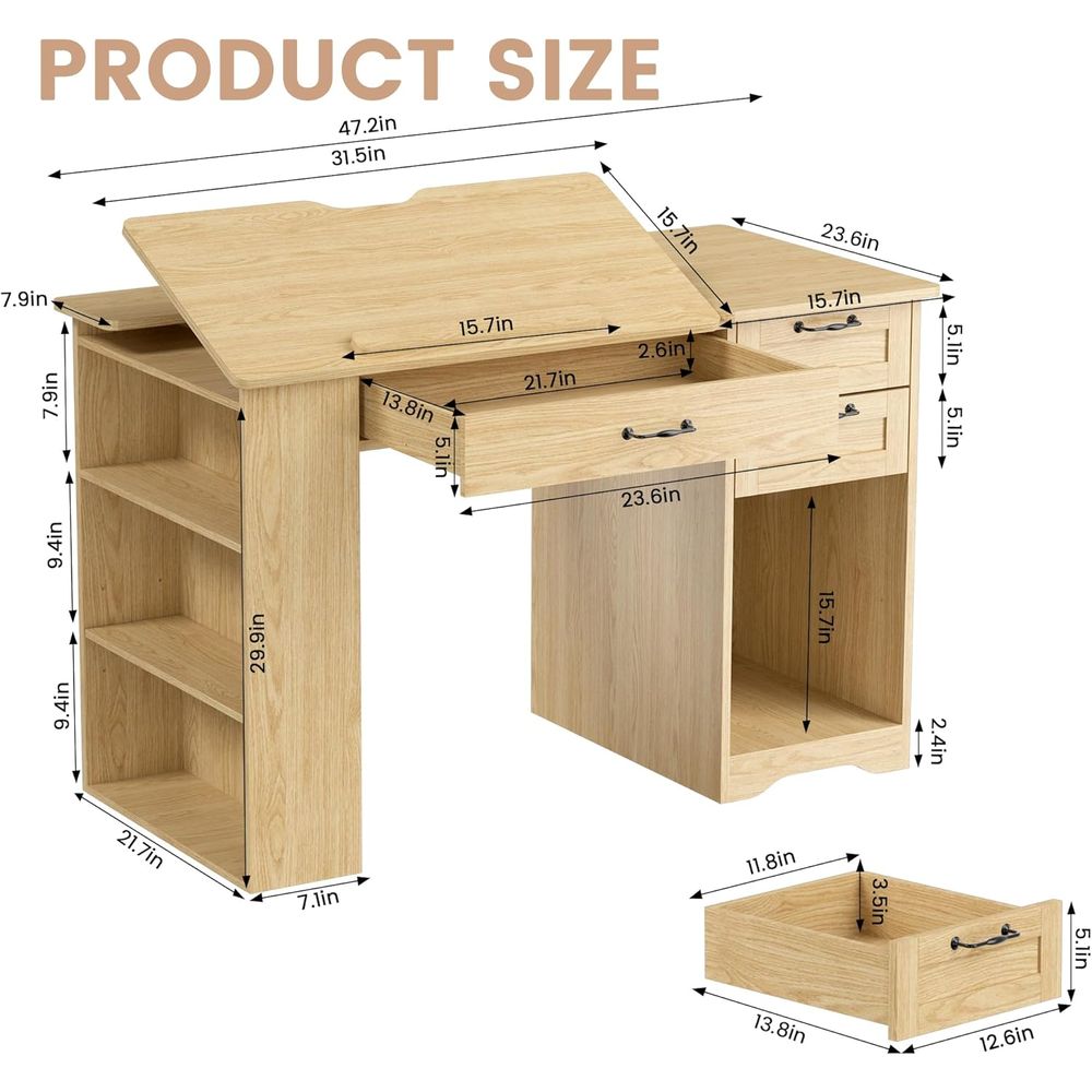 Adjustable Desk with Storage,  – обзор и цена Home Office Desk