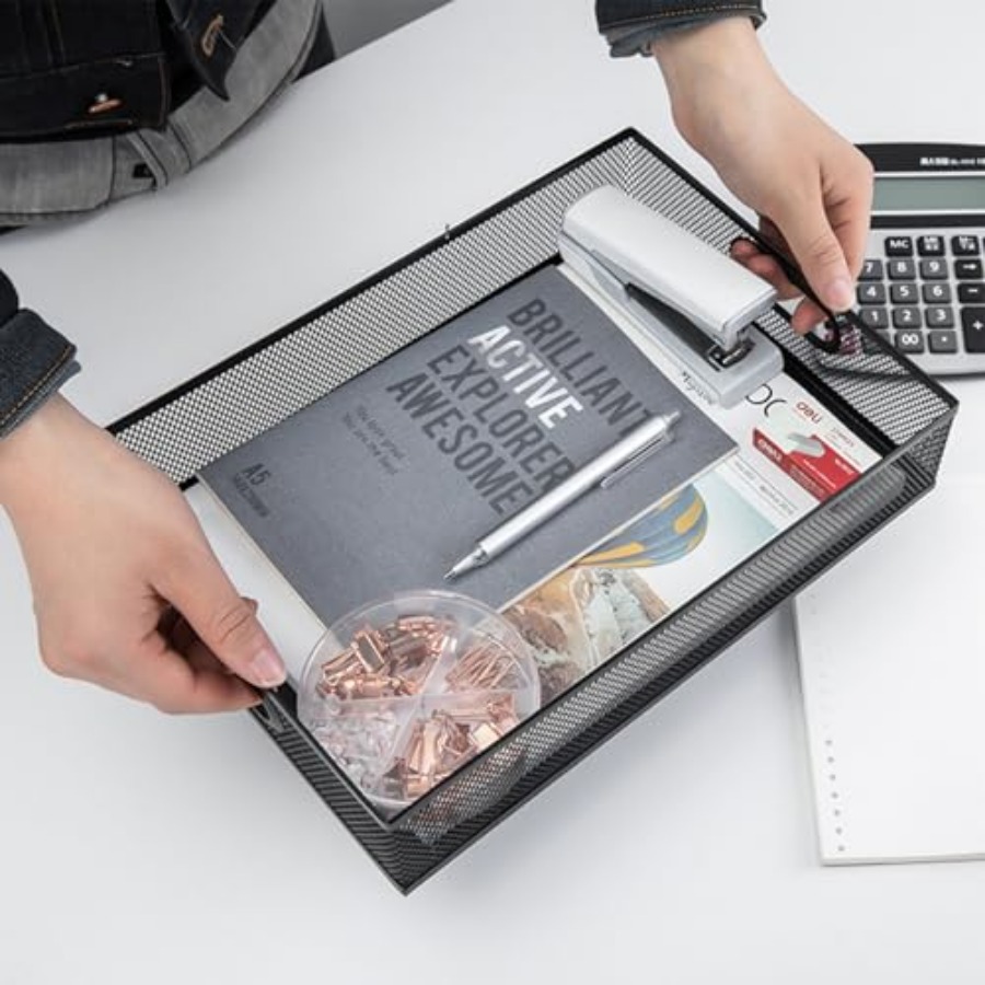 Black Metal Mesh Desk Drawer O – обзор и цена Desktop Organizer Bamboo