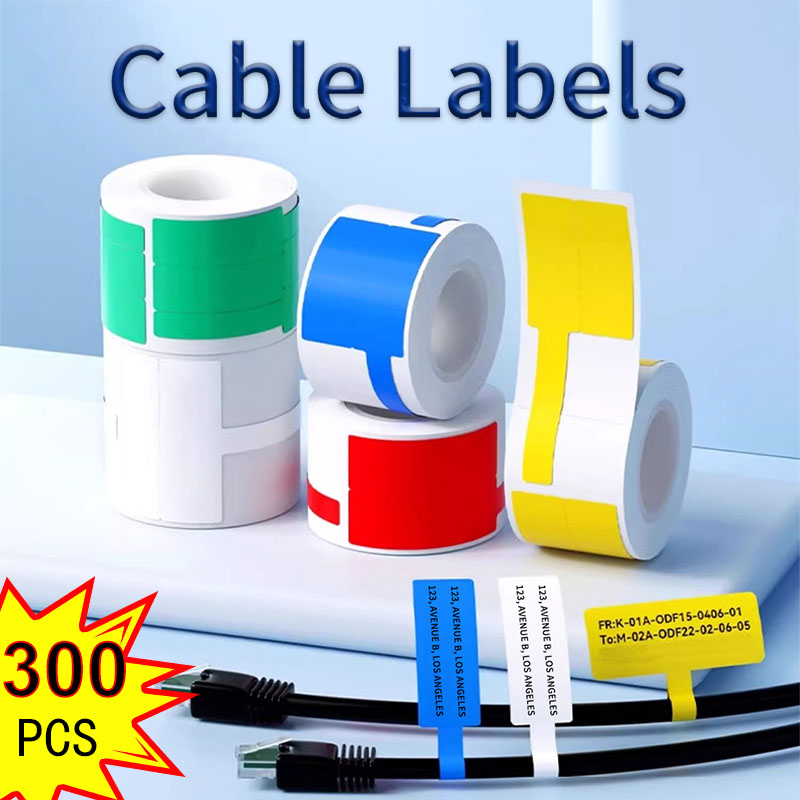 100/300pcs Cable Labels Sticke – обзор и цена Label Maker Machine