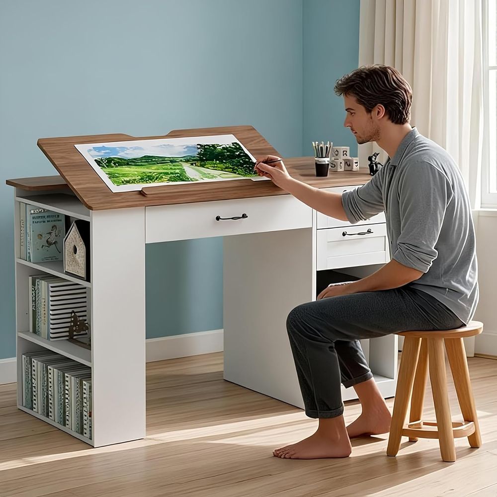 Adjustable Desk with Storage a – обзор и цена Home Office Desk
