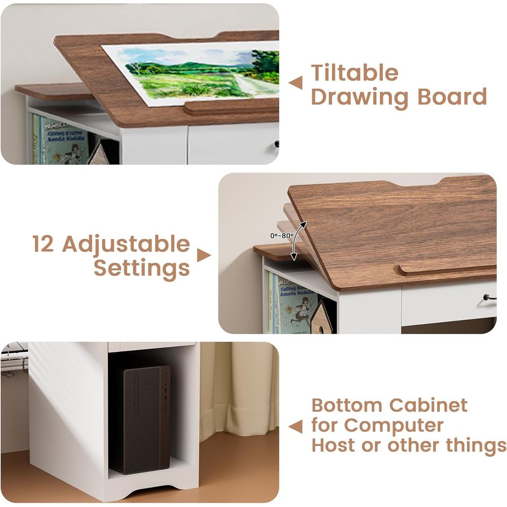 Adjustable Desk with Storage a – обзор и цена Home Office Desk
