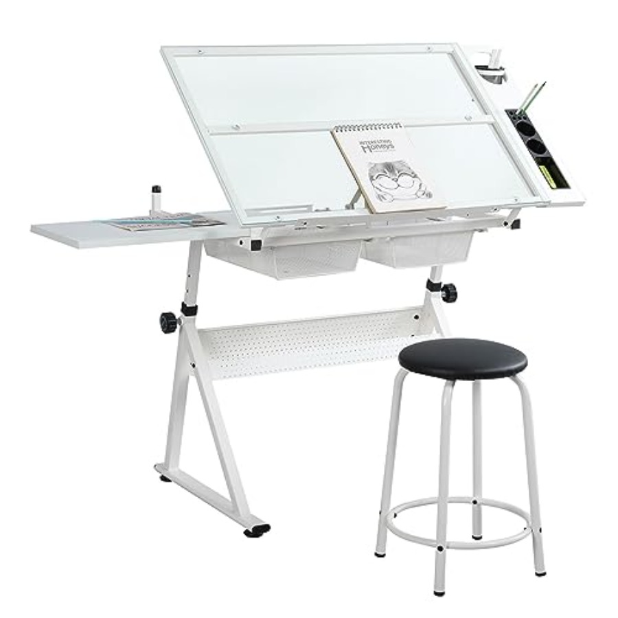 Drafting Table with Stool Mode – обзор и цена Home Office Desk