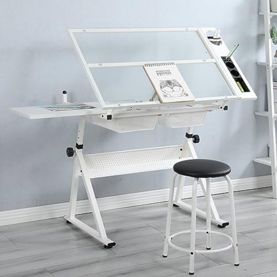 Drafting Table with Stool Mode – обзор и цена Home Office Desk
