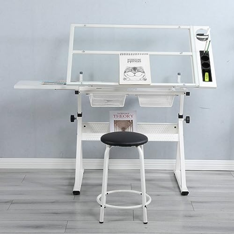 Drafting Table with Stool Mode – обзор и цена Home Office Desk