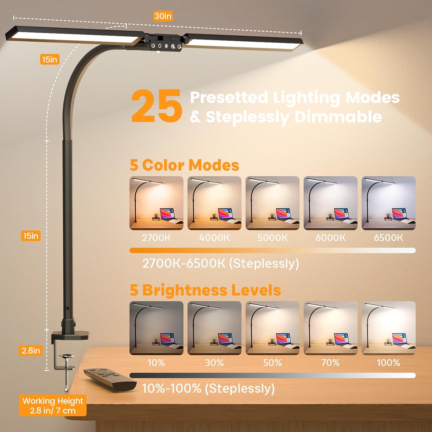 Upgraded RGB LED Desk Lamp wit – обзор и цена Home Office Desk