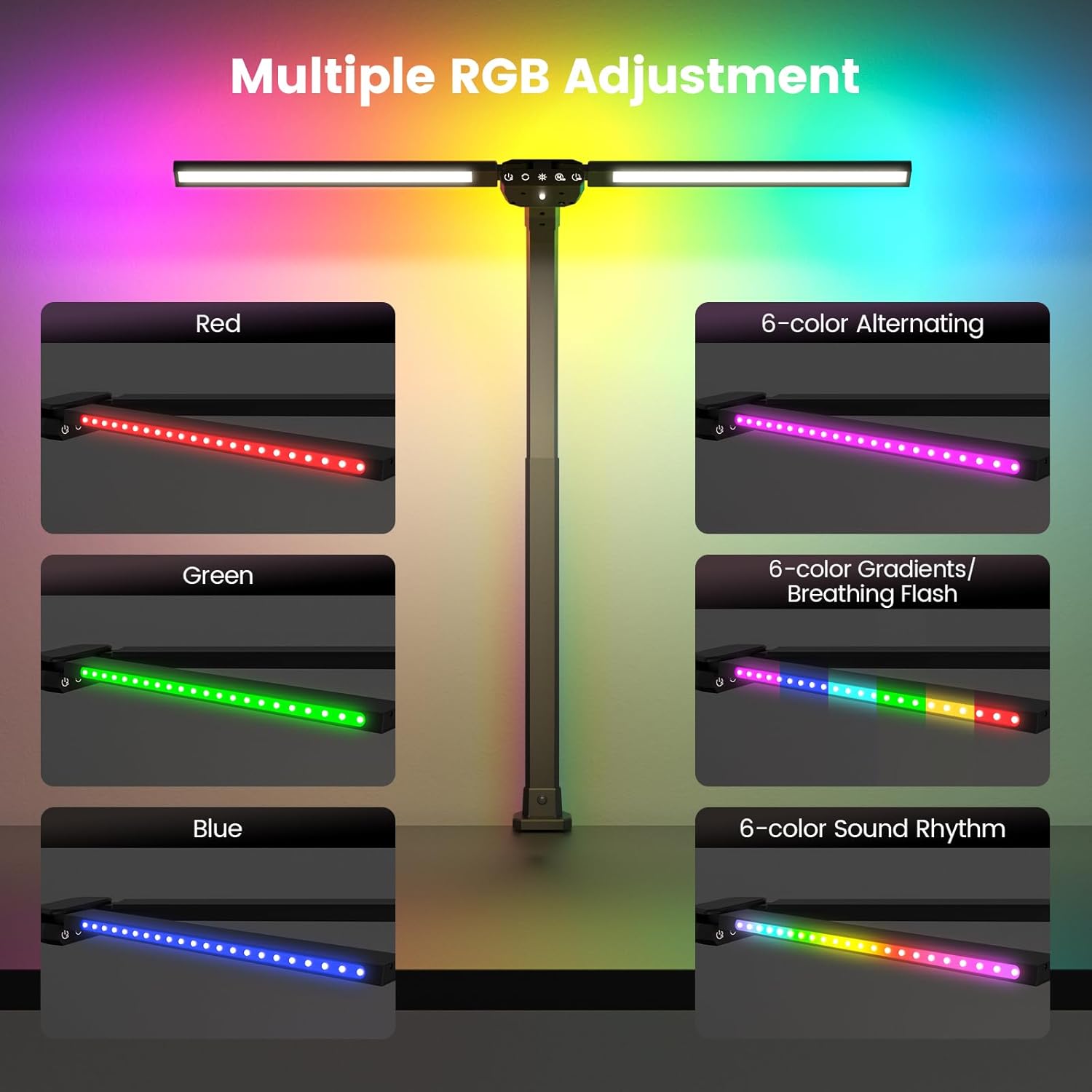 Upgraded RGB LED Desk Lamp wit – обзор и цена Home Office Desk