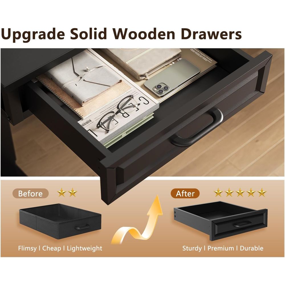 55 L-Shaped Electric Desk, Woo – обзор и цена Home Office L Shaped Desk