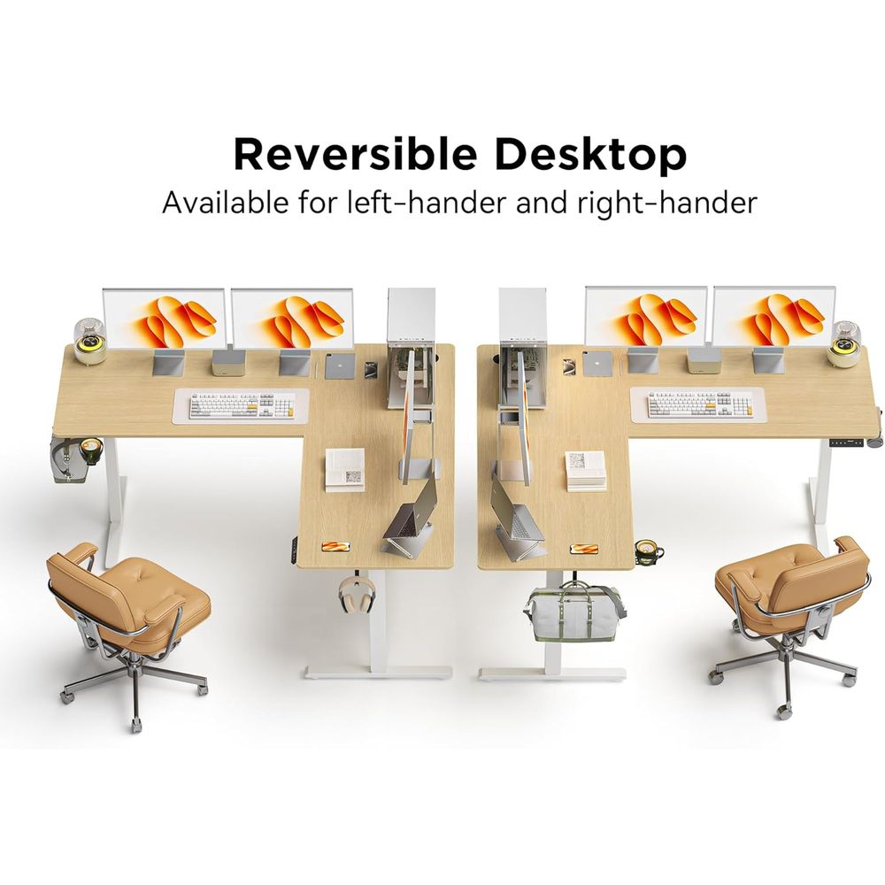 Ergonomic Oak L-Shaped Adjusta – обзор и цена Home Office L Shaped Desk