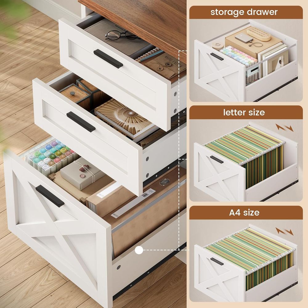 67 L-Shaped Desk with 3 Drawer – обзор и цена Home Office L Shaped Desk