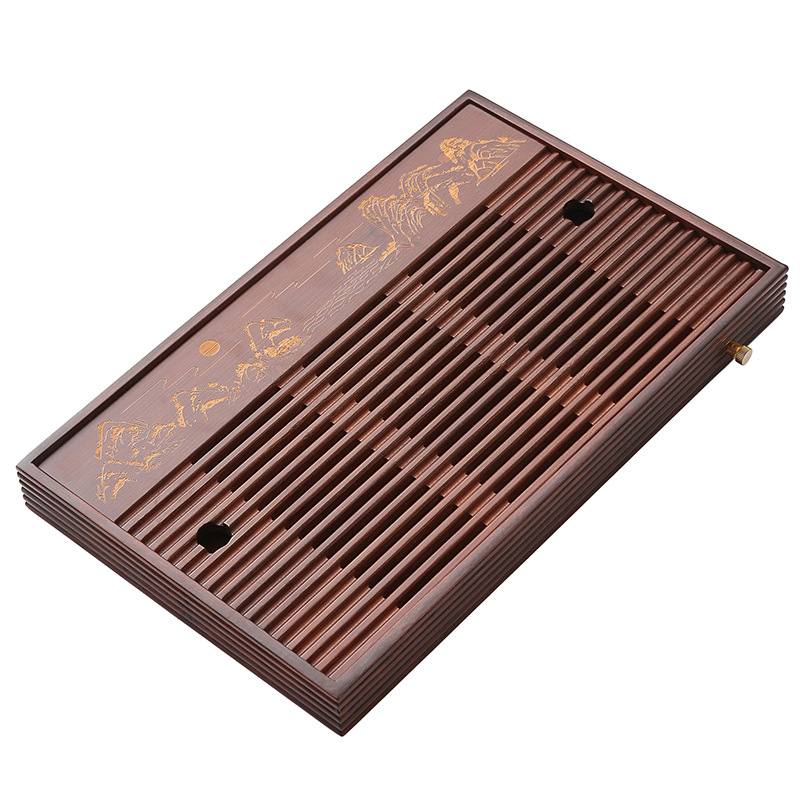 Bamboo Tea Tray Simple Househo – обзор и цена Desktop Organizer Bamboo