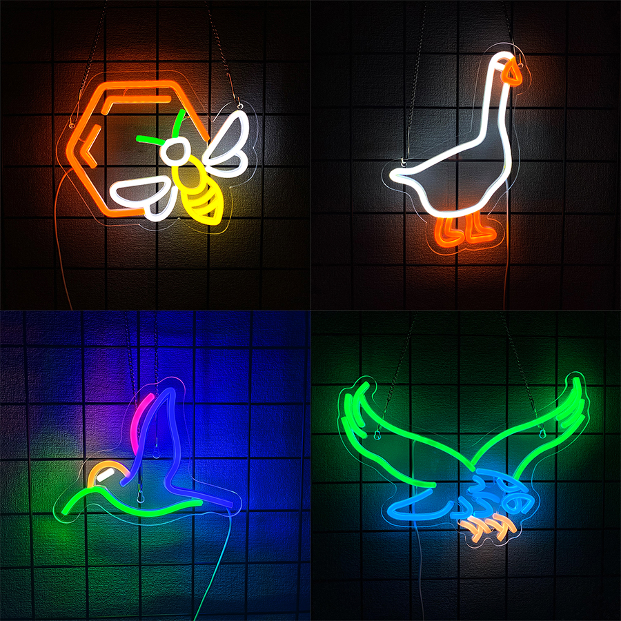 Animal Led Neon Sign, Cartoon  – обзор и цена Home Office Icon