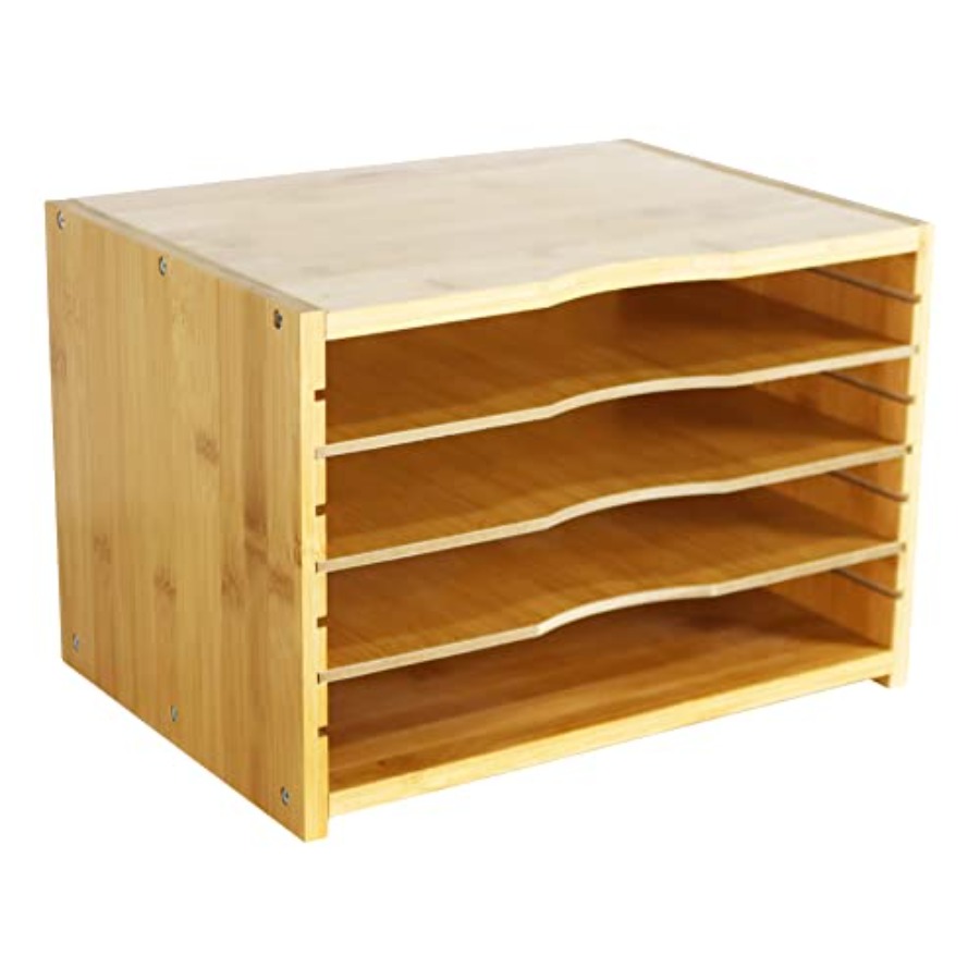 File Organizer with 3 Adjustab – обзор и цена Desktop Organizer Bamboo