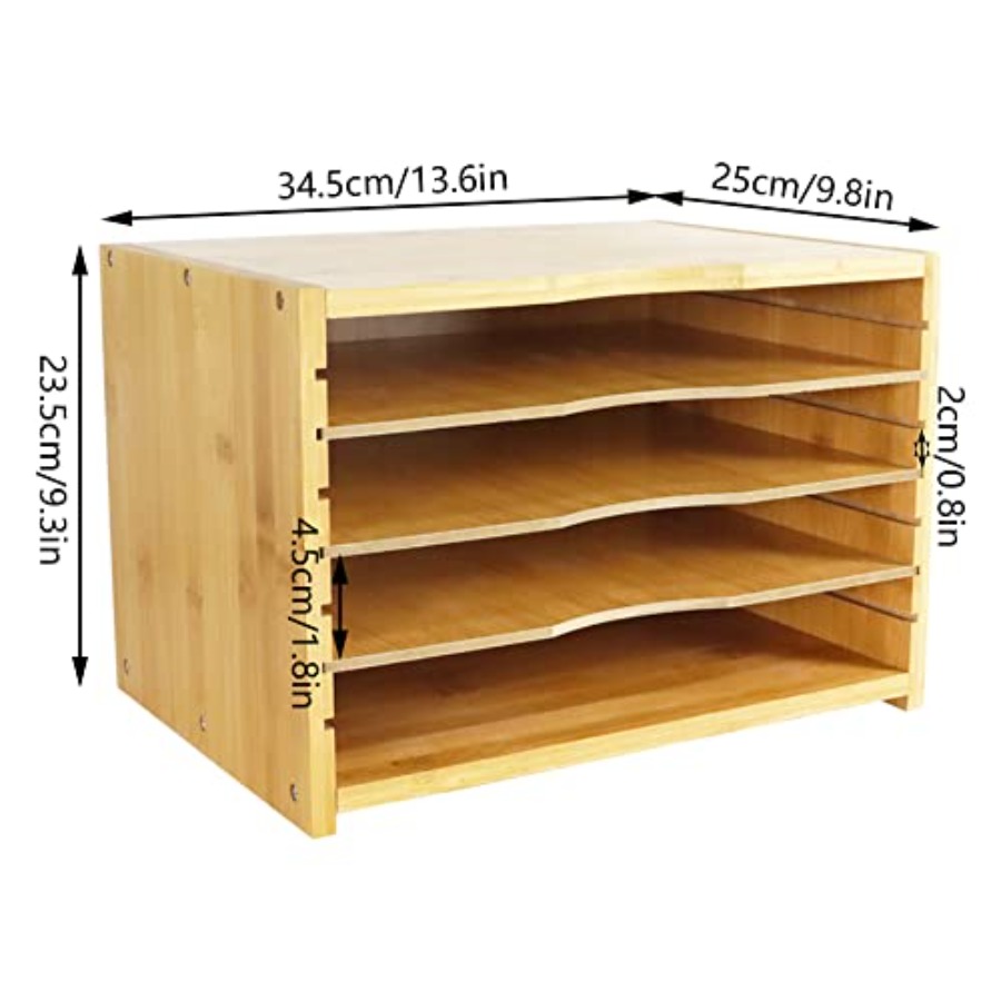 File Organizer with 3 Adjustab – обзор и цена Desktop Organizer Bamboo