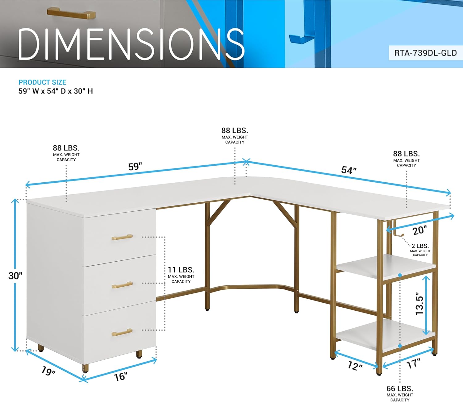 L Shaped Desk - Two-Toned Comp – обзор и цена Home Office L Shaped Desk