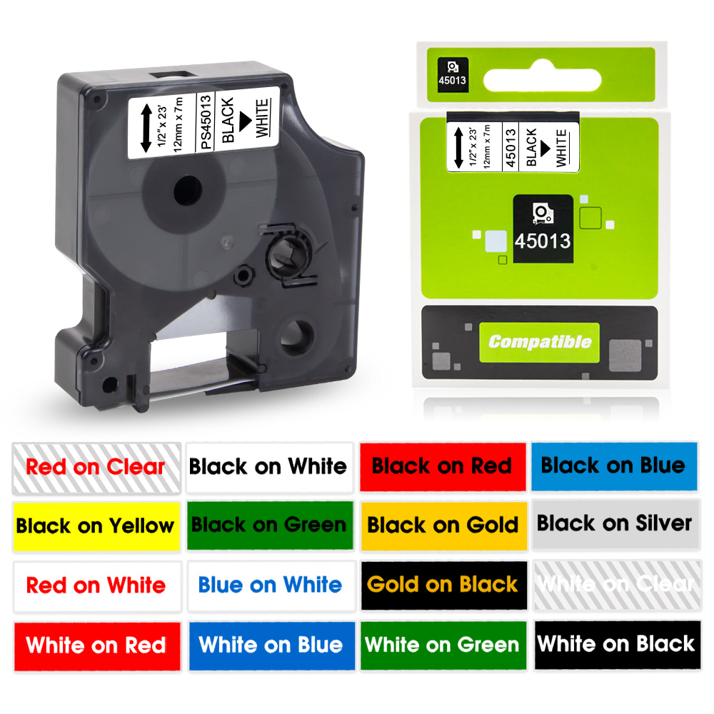 45013 Label Tape Black on Whit – обзор и цена Label Maker Machine