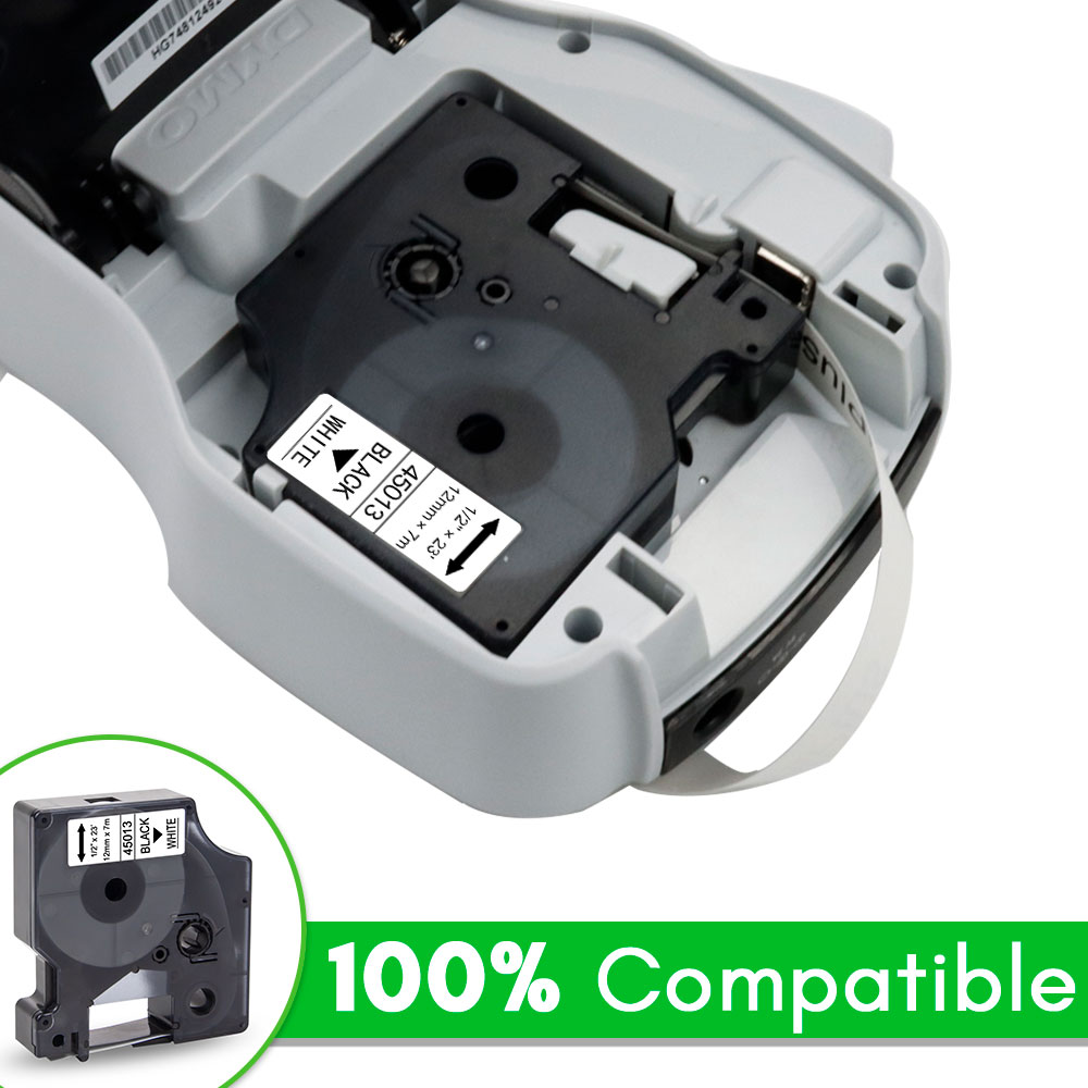 45013 Label Tape Black on Whit – обзор и цена Label Maker Machine