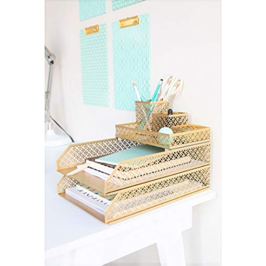 Desk Organizer Set for Women 6 – обзор и цена Desktop Organizer Bamboo