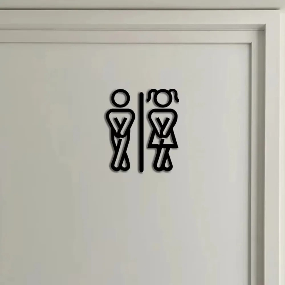 Acrylic Restroom Sign, Clear B – обзор и цена Home Office Icon