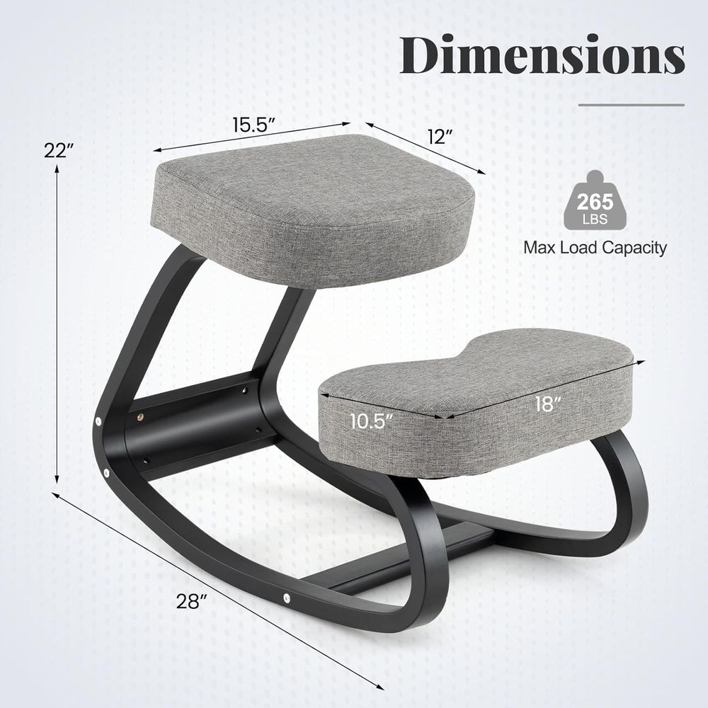 Ergonomic Kneeling Chair with  – обзор и цена Home Office Desk