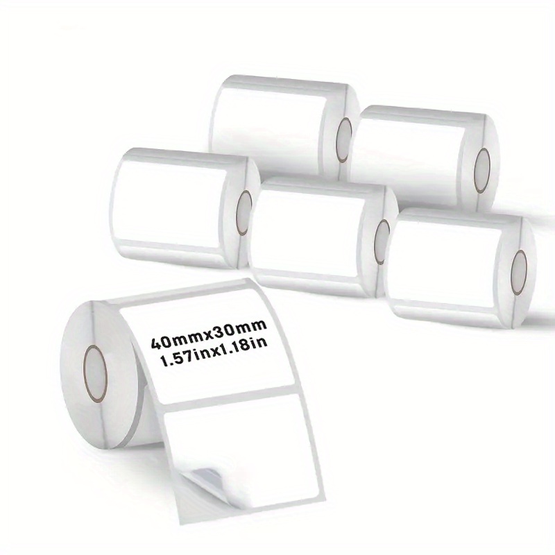6 Rolls 40x30mm Thermal Label  – обзор и цена Label Maker Machine