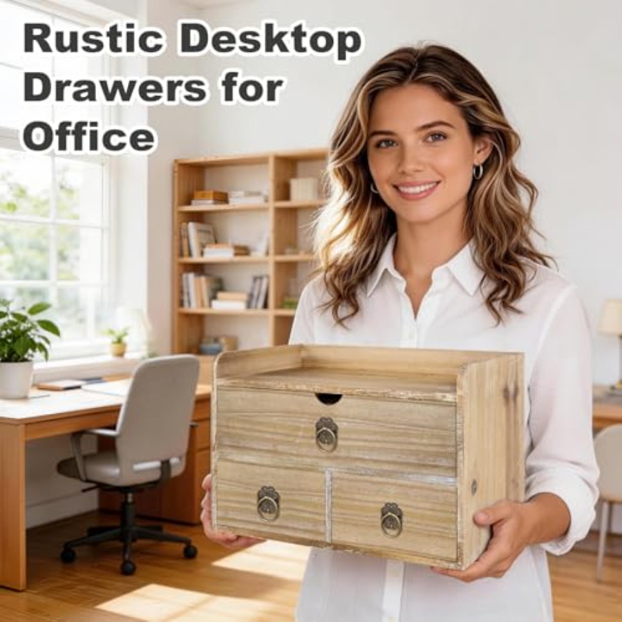 Wood Desk Organizer, Mini Desk – обзор и цена Desktop Organizer Bamboo