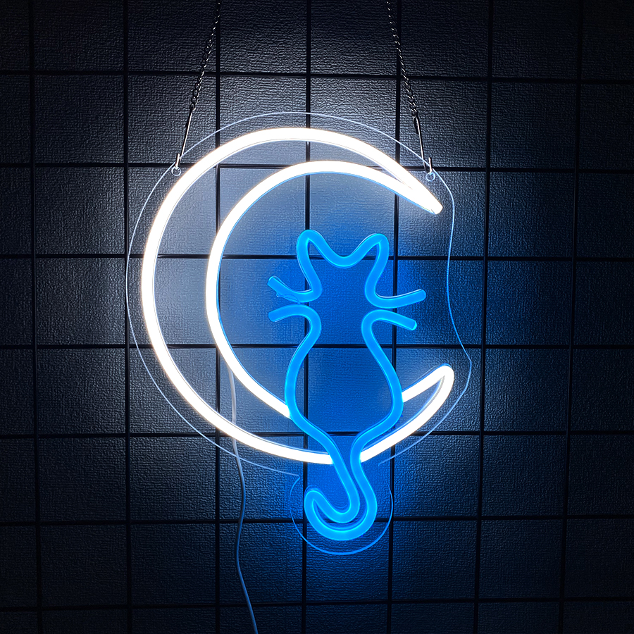 Animation Neon Sign, Moon And  – обзор и цена Home Office Icon