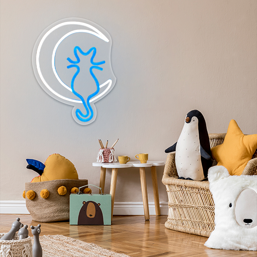 Animation Neon Sign, Moon And  – обзор и цена Home Office Icon