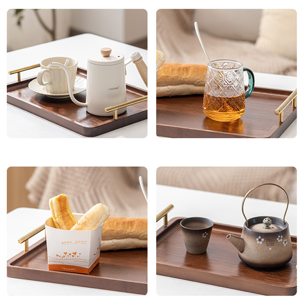 Wooden Serving Tray with Handl – обзор и цена Desktop Organizer Bamboo