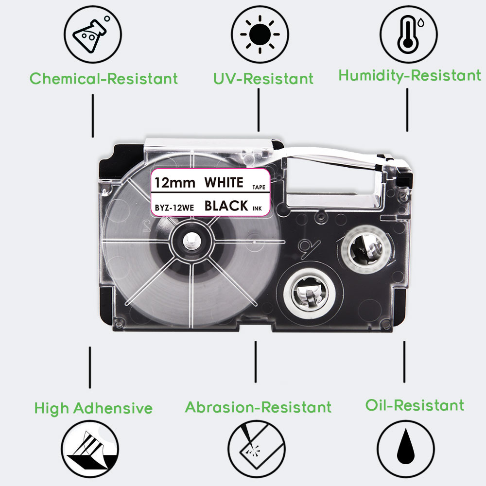 2/5Pcs XR12WE XR9WE Black on W – обзор и цена Label Maker Machine